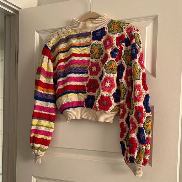 Farm Rio Cropped Sweater - Picture 1 of 6